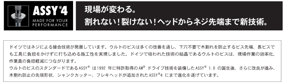 ドイツの高性能ビス2